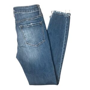 Vervet Ankle Skinny Jeans Distressed Mid-rise Size 25